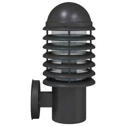 vidaXL Outdoor Wall Light Black Stainless Steel - 11660
