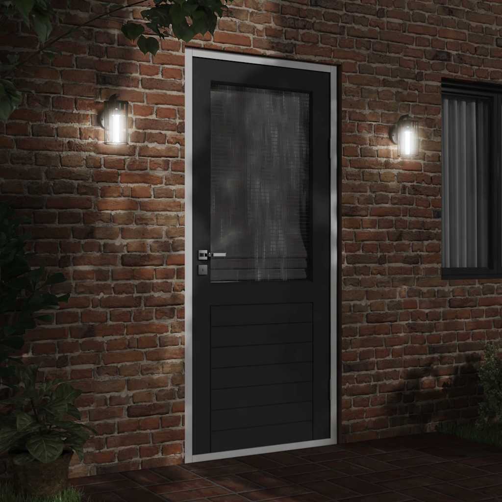 vidaXL Outdoor Wall Light Black Stainless Steel - 11644