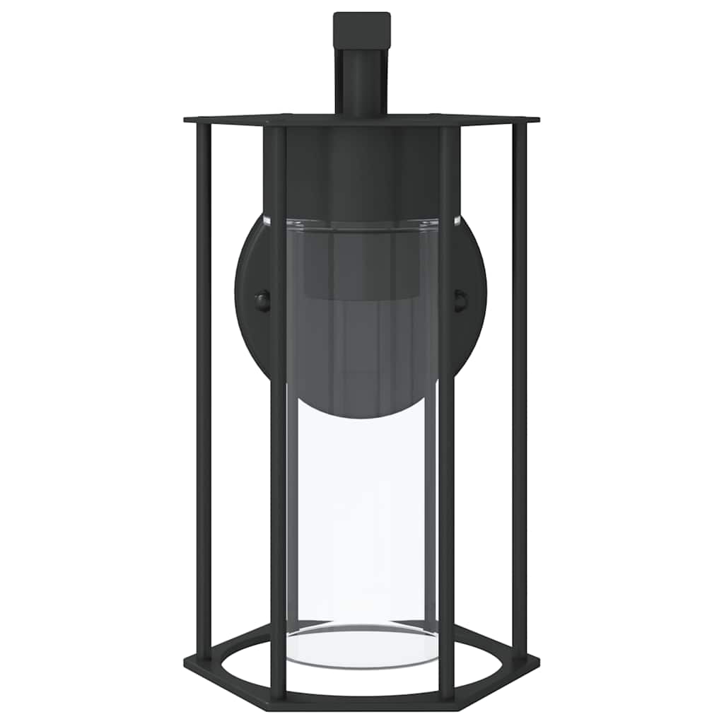 vidaXL Outdoor Wall Light Black Stainless Steel - 11644