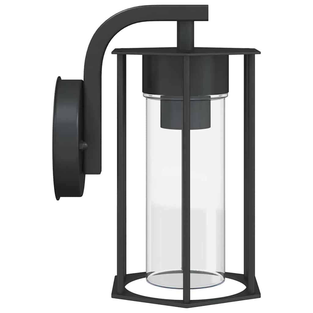 vidaXL Outdoor Wall Light Black Stainless Steel - 11644