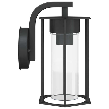 vidaXL Outdoor Wall Light Black Stainless Steel - 11644