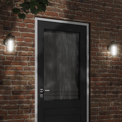 vidaXL Outdoor Wall Light Black Stainless Steel - 11644