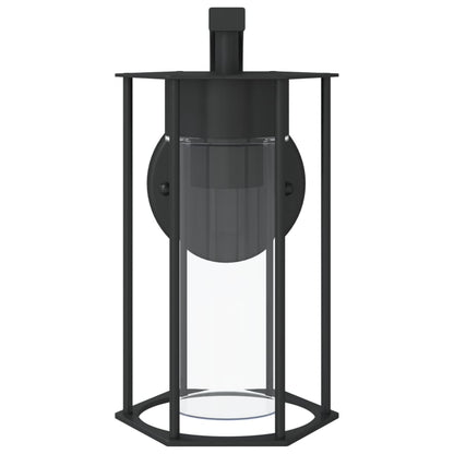 vidaXL Outdoor Wall Lights 2pcs Black Stainless Steel - 11633