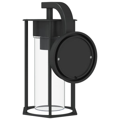 vidaXL Outdoor Wall Lights 2pcs Black Stainless Steel - 11633