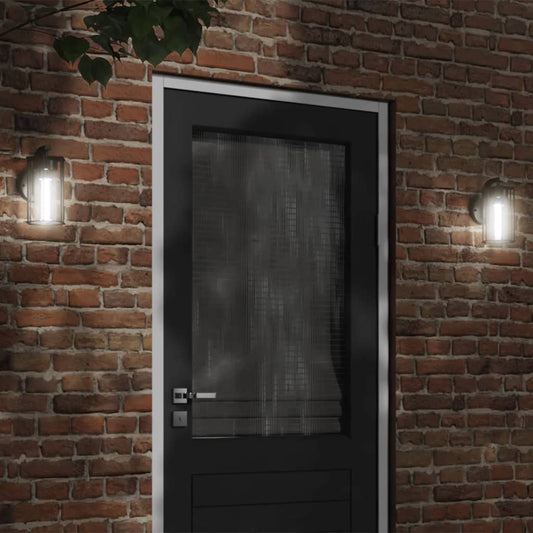 vidaXL Outdoor Wall Lights 2pcs Black Stainless Steel - 11633