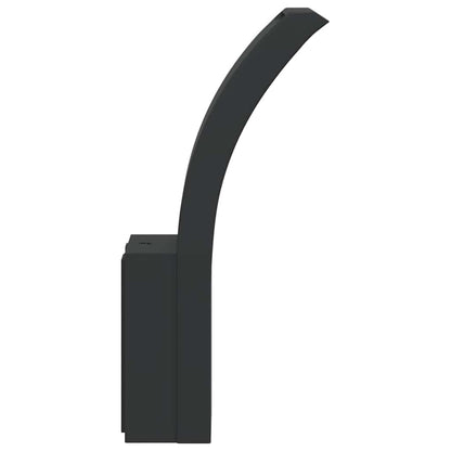 vidaXL Outdoor LED Wall Lights 2pcs Black Die-cast Aluminium - 11682
