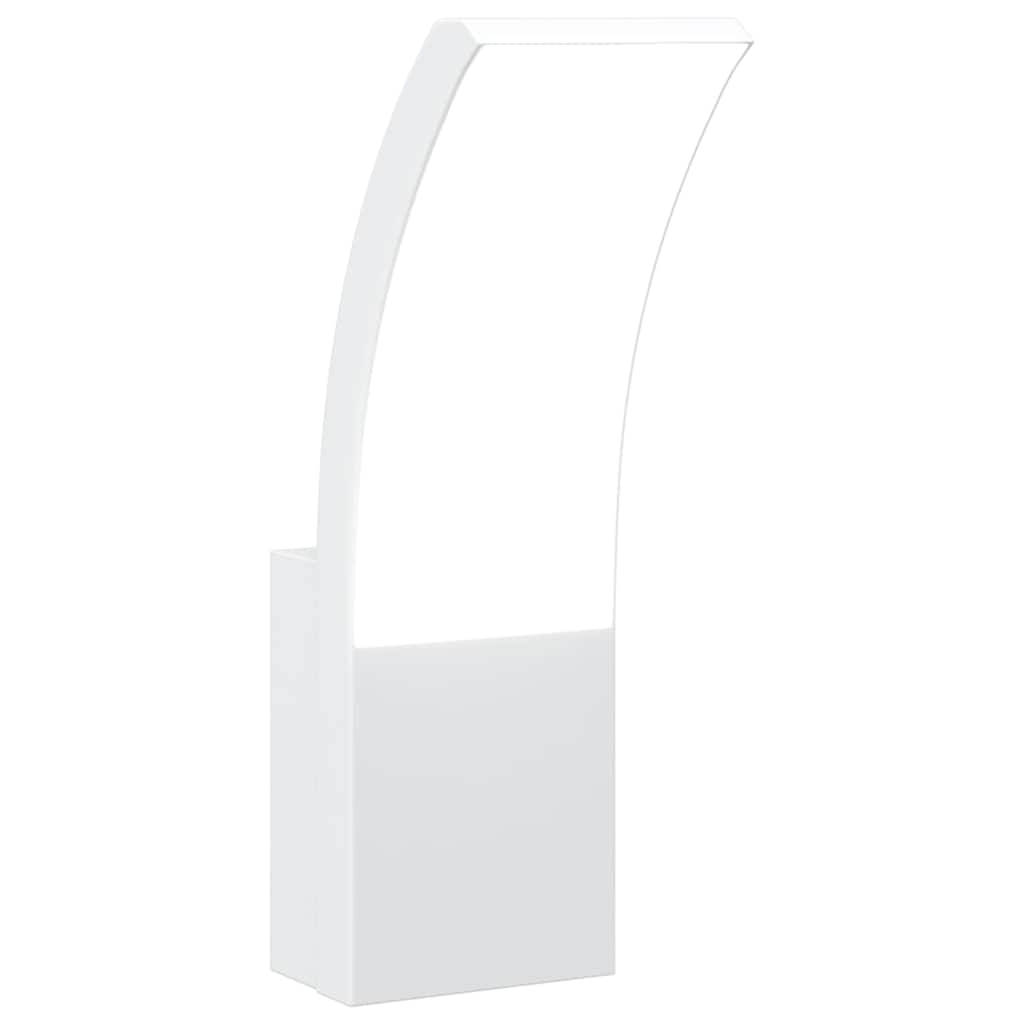 vidaXL Outdoor LED Wall Light White Die-cast Aluminium - 11719