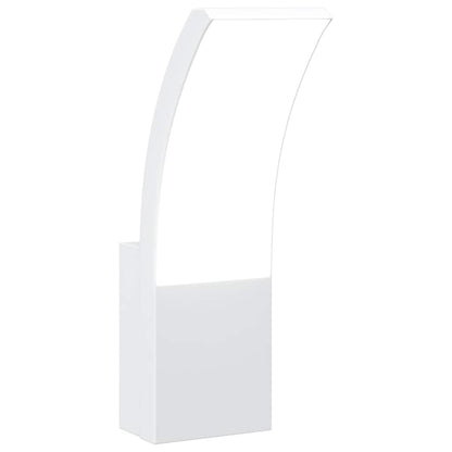 vidaXL Outdoor LED Wall Light White Die-cast Aluminium - 11719