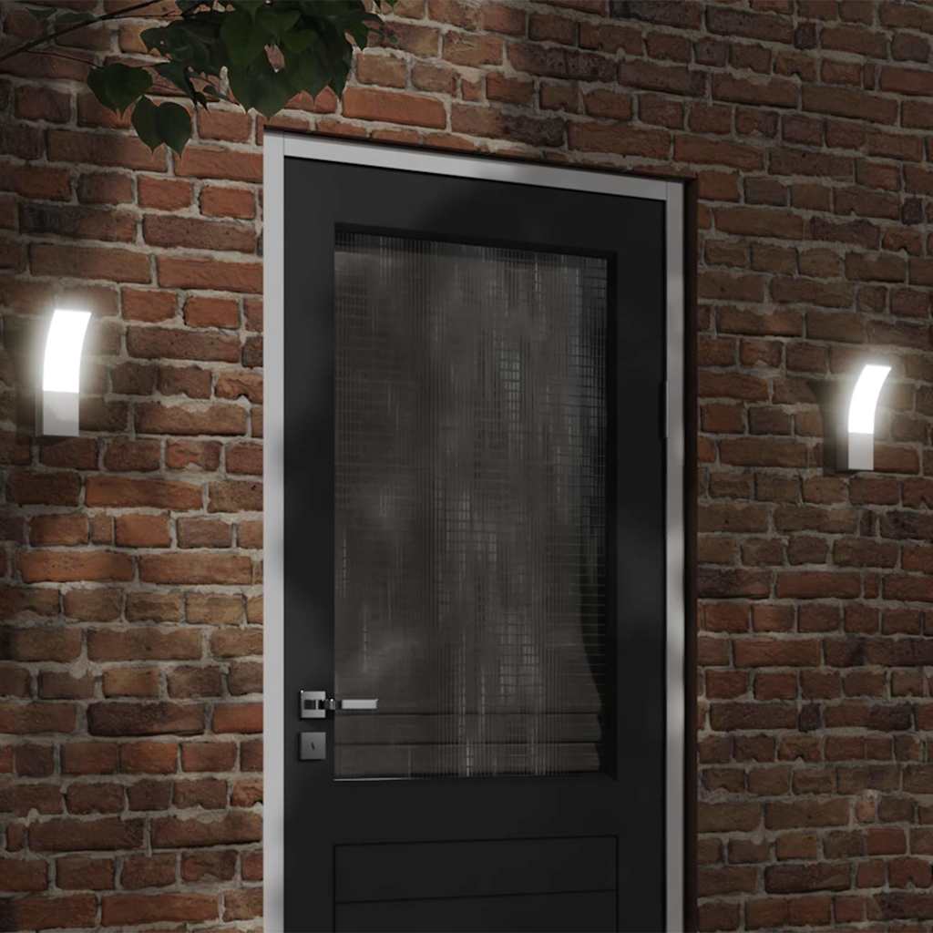 vidaXL Outdoor LED Wall Light White Die-cast Aluminium - 11719