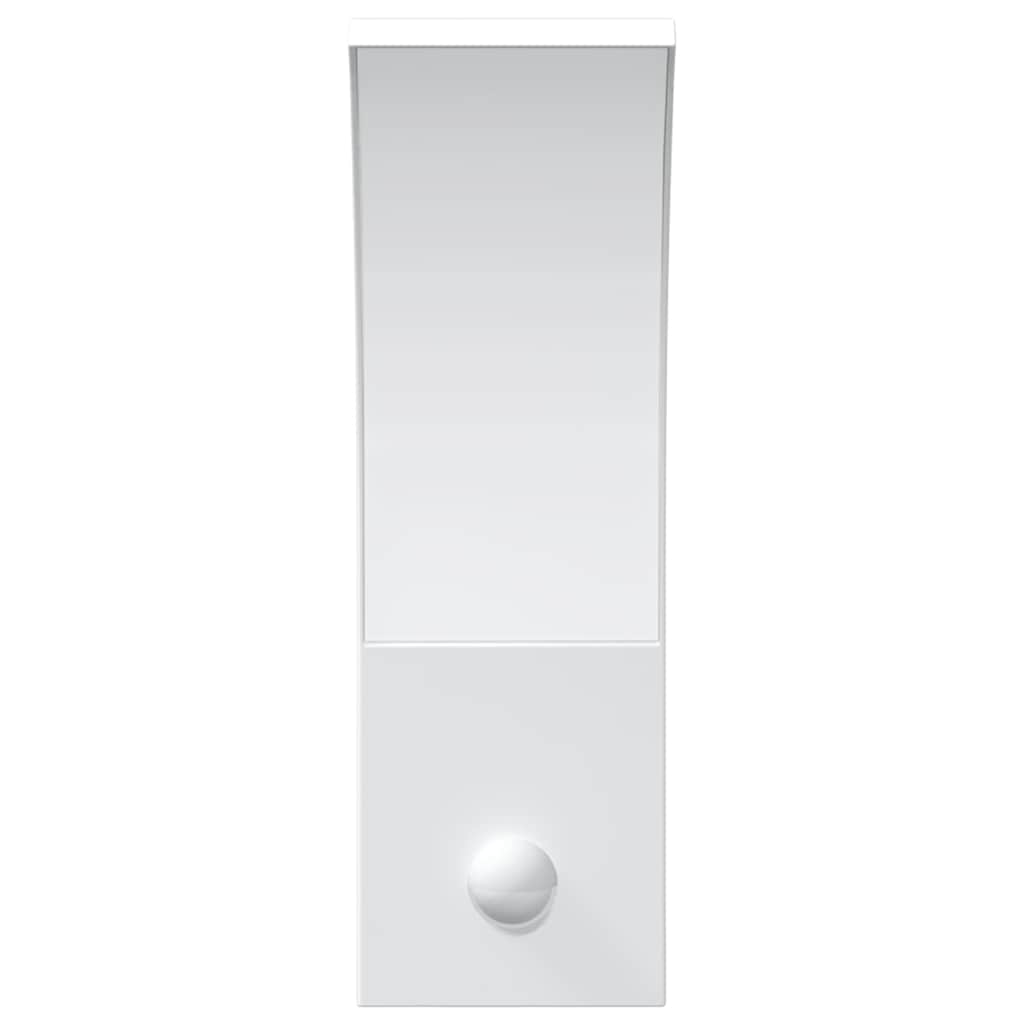 vidaXL Outdoor LED Wall Light with Sensor White Die-cast Aluminium