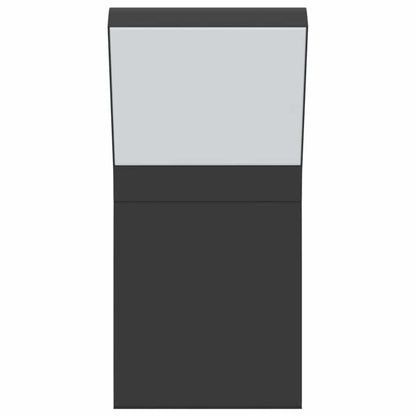 vidaXL Outdoor LED Wall Light Black Die-cast Aluminium