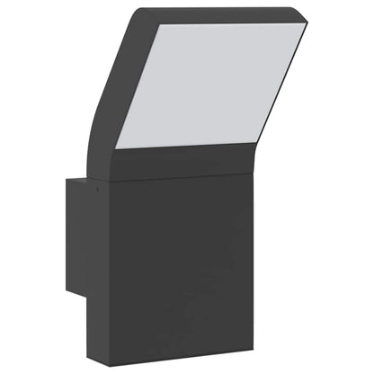 vidaXL Outdoor LED Wall Lights 2pcs Black Die-cast Aluminium