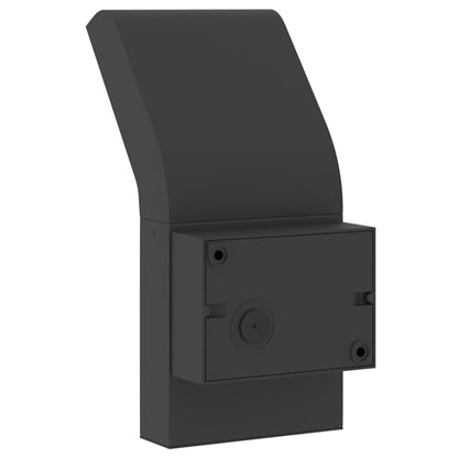 vidaXL Outdoor LED Wall Light with Sensor Black Die-cast Aluminium