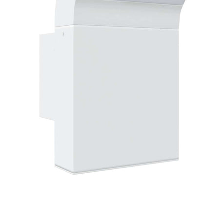 vidaXL Outdoor LED Wall Lights 2pcs White Die-cast Aluminium - 52926