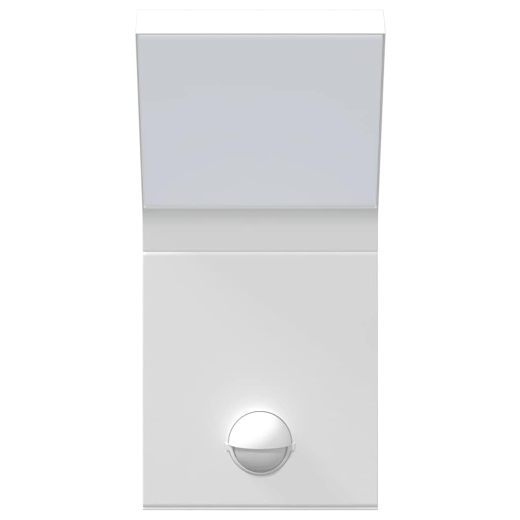 vidaXL Outdoor LED Wall Light with Sensor White Die-cast Aluminium - 52937