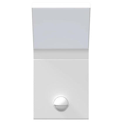 vidaXL Outdoor LED Wall Light with Sensor White Die-cast Aluminium - 52937