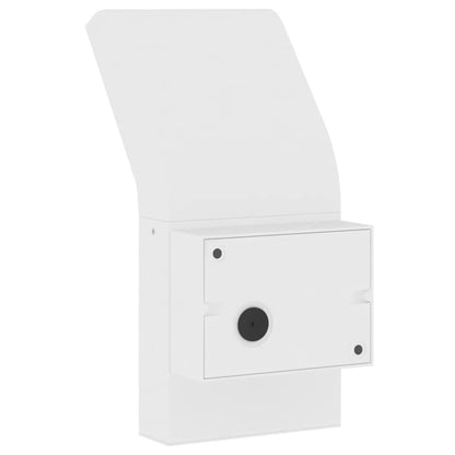 vidaXL Outdoor LED Wall Light with Sensor White Die-cast Aluminium - 52937