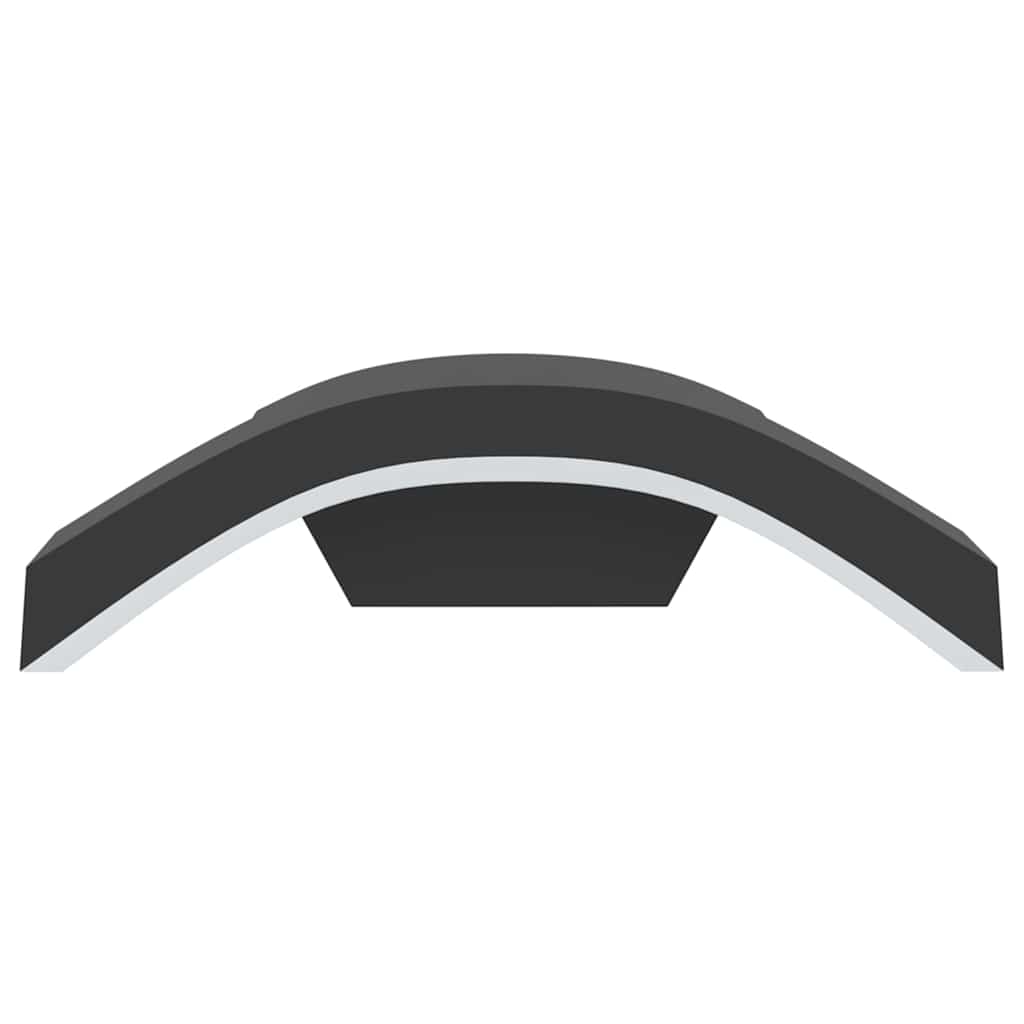 vidaXL Outdoor LED Wall Lights 2pcs Black Die-cast Aluminium - 52950