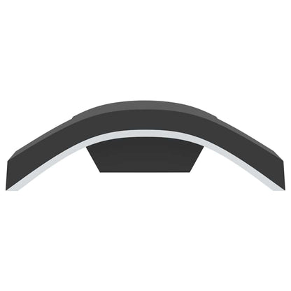 vidaXL Outdoor LED Wall Lights 2pcs Black Die-cast Aluminium - 52950