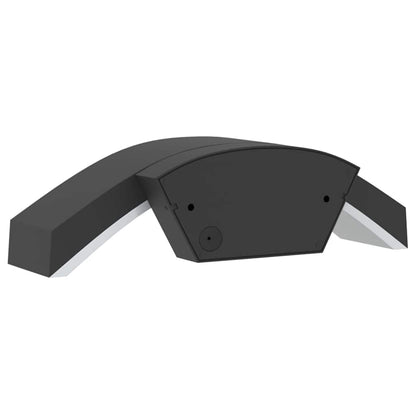 vidaXL Outdoor LED Wall Lights 2pcs Black Die-cast Aluminium - 52950