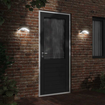 vidaXL Outdoor LED Wall Light with Sensor Black Die-cast Aluminium - 52959