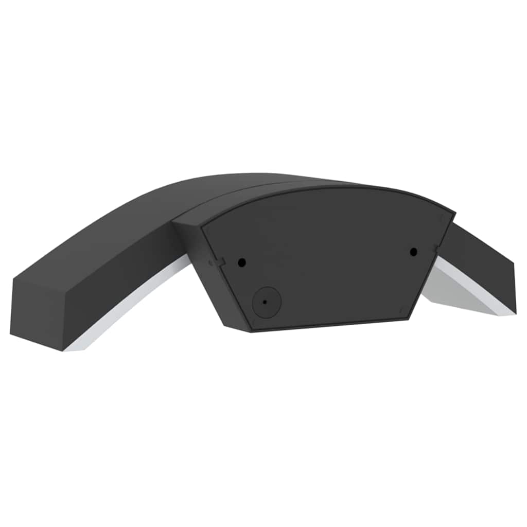vidaXL Outdoor LED Wall Light with Sensor Black Die-cast Aluminium - 52959