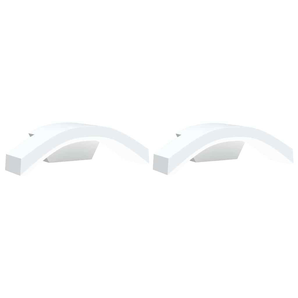 vidaXL Outdoor LED Wall Lights 2pcs White Die-cast Aluminium - 52966