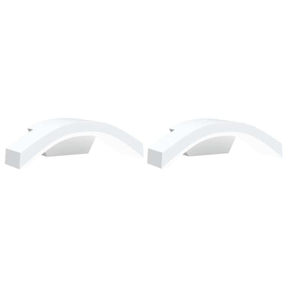 vidaXL Outdoor LED Wall Lights 2pcs White Die-cast Aluminium - 52966