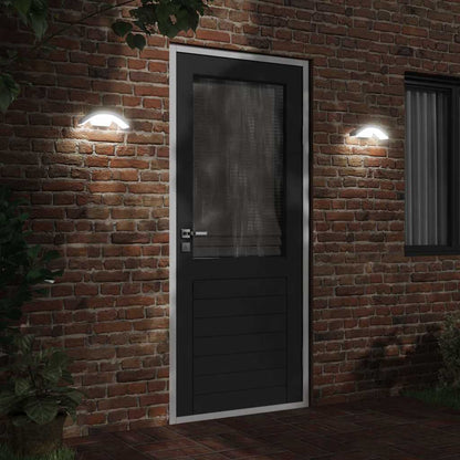 vidaXL Outdoor LED Wall Lights 2pcs White Die-cast Aluminium - 52966