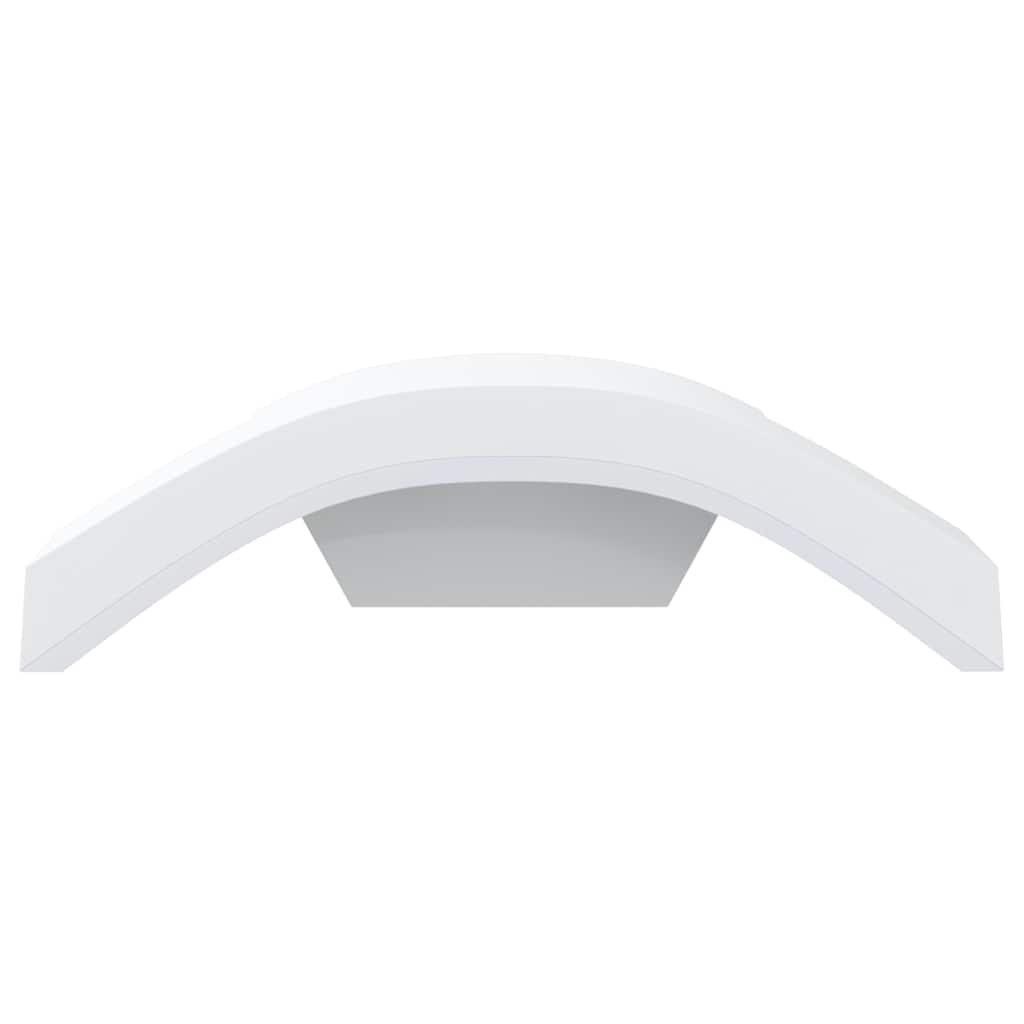 vidaXL Outdoor LED Wall Lights 2pcs White Die-cast Aluminium - 52966