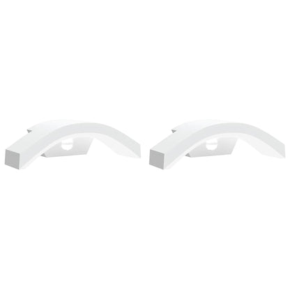 vidaXL Outdoor LED Wall Lights with Sensors 2pcs White Die-cast Aluminium - 52980
