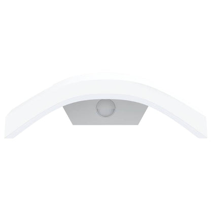 vidaXL Outdoor LED Wall Lights with Sensors 2pcs White Die-cast Aluminium - 52980