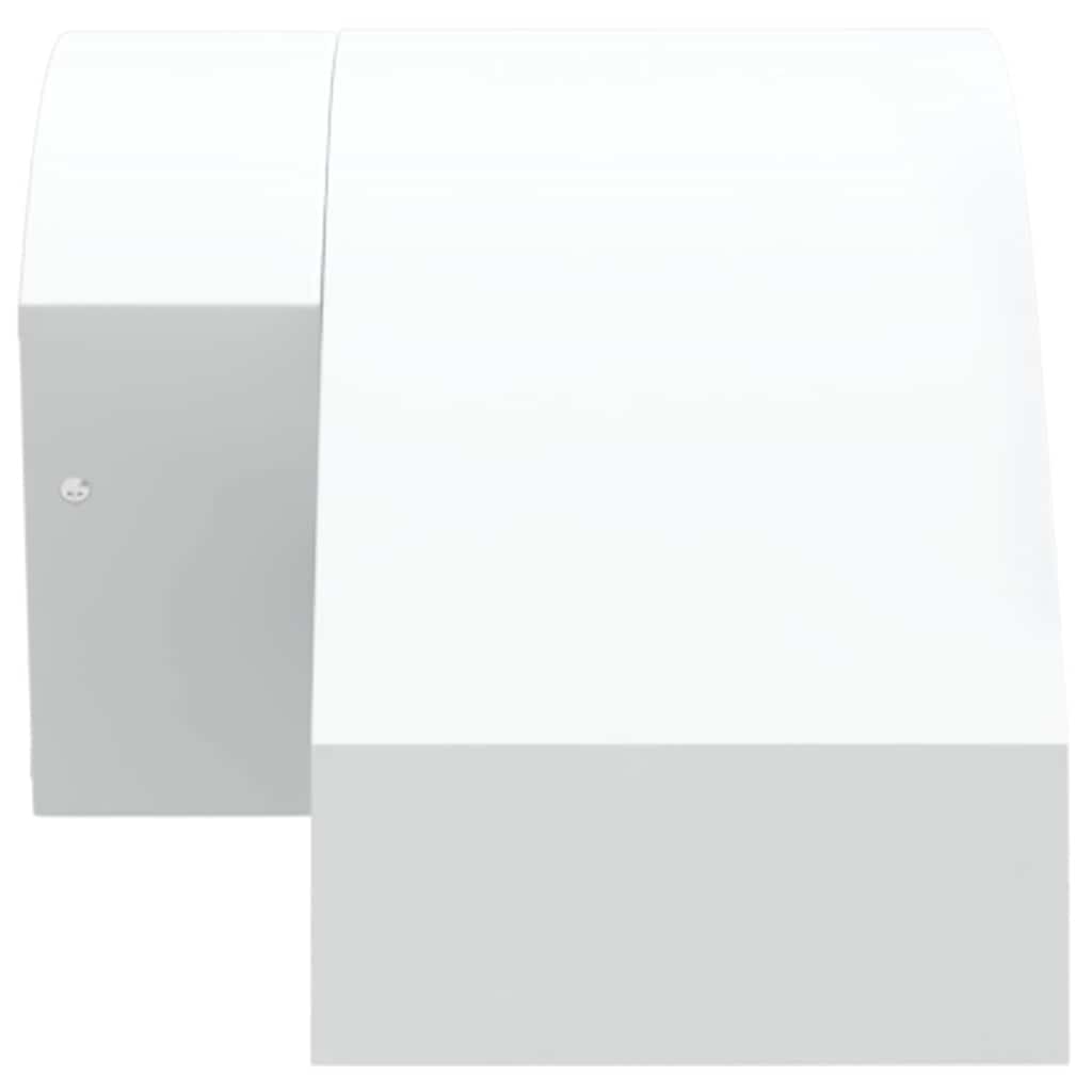 vidaXL Outdoor LED Wall Lights with Sensors 2pcs White Die-cast Aluminium - 52980
