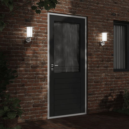 vidaXL Outdoor Wall Light Silver Stainless Steel - 52984
