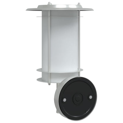 vidaXL Outdoor Wall Light Silver Stainless Steel - 52984