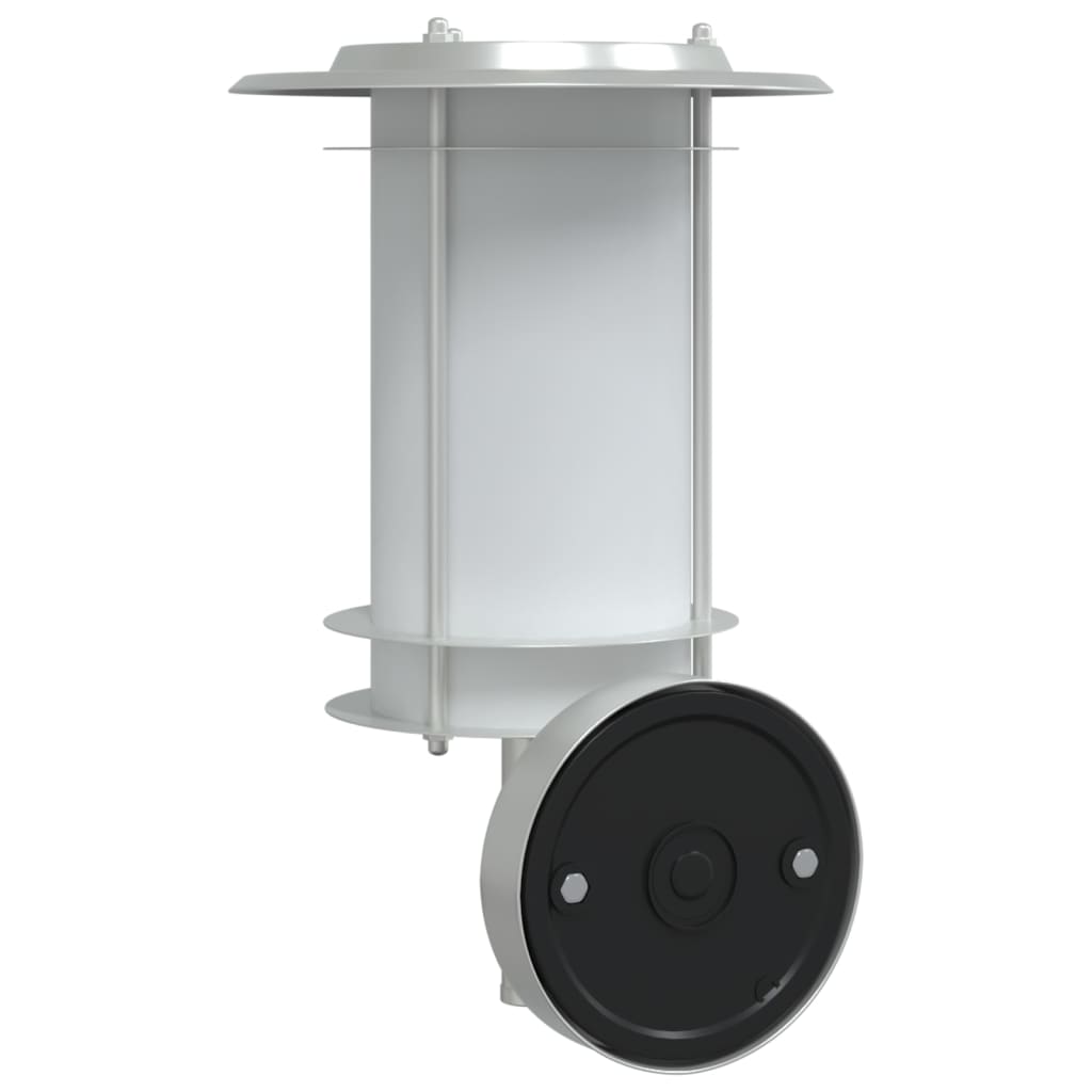 vidaXL Outdoor Wall Lights 2pcs Silver Stainless Steel - 52987