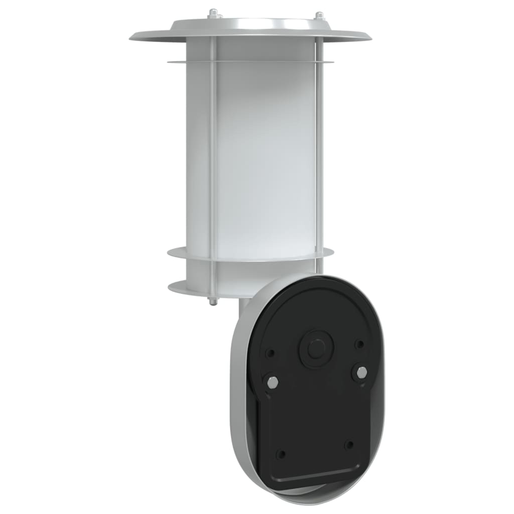 vidaXL Outdoor Wall Light with Sensor Silver Stainless Steel - 52998