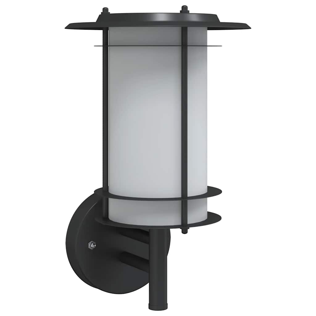 vidaXL Outdoor Wall Light Black Stainless Steel - 53010