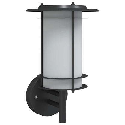vidaXL Outdoor Wall Light Black Stainless Steel - 53010