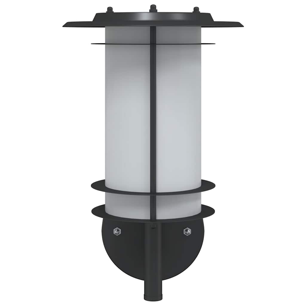 vidaXL Outdoor Wall Light Black Stainless Steel - 53010