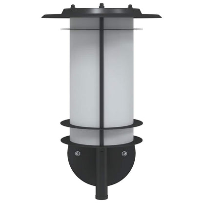 vidaXL Outdoor Wall Light Black Stainless Steel - 53010