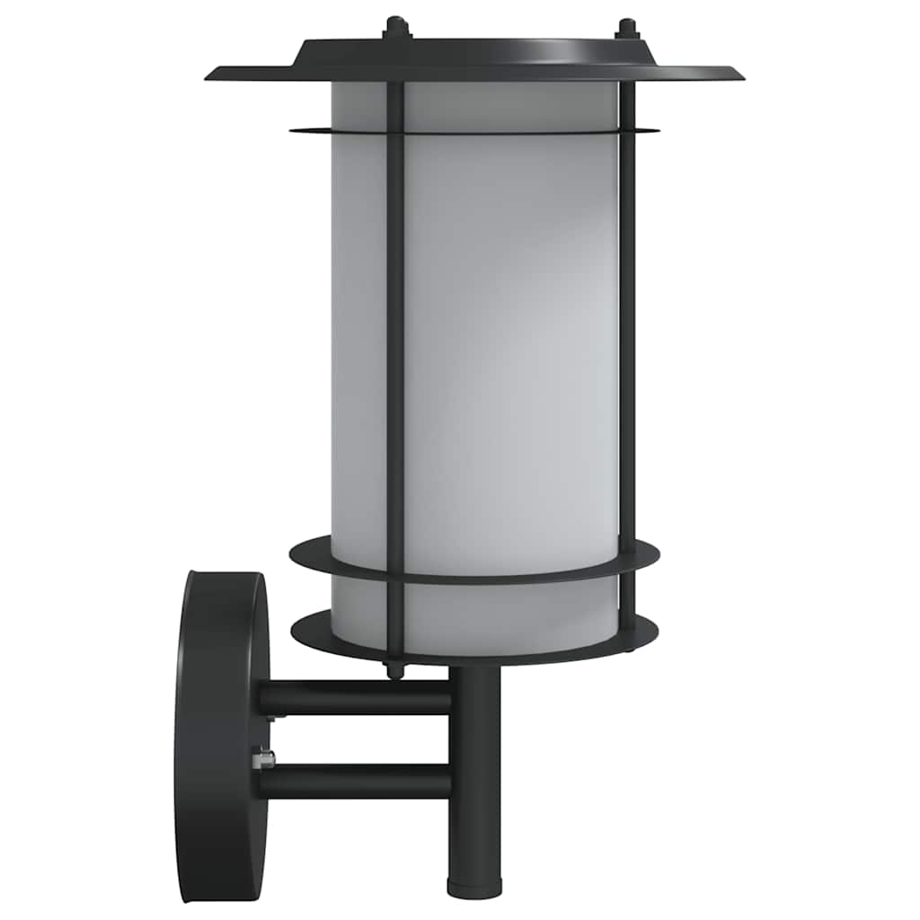 vidaXL Outdoor Wall Light Black Stainless Steel - 53010