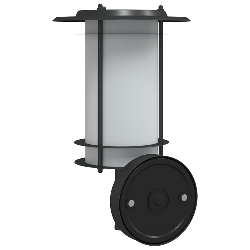 vidaXL Outdoor Wall Light Black Stainless Steel - 53010