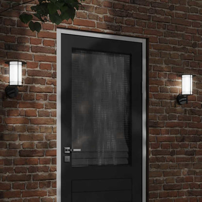 vidaXL Outdoor Wall Light Black Stainless Steel - 53010