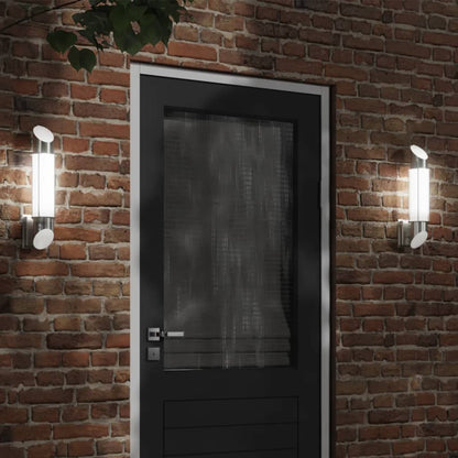 vidaXL Outdoor Wall Light Silver Stainless Steel - 53020