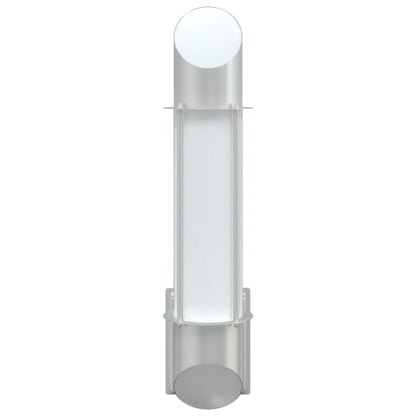 vidaXL Outdoor Wall Lights 2pcs Silver Stainless Steel - 53021