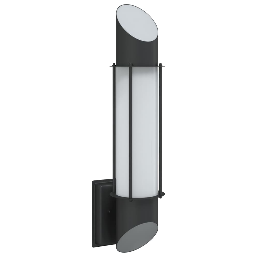 vidaXL Outdoor Wall Light Black Stainless Steel - 53028