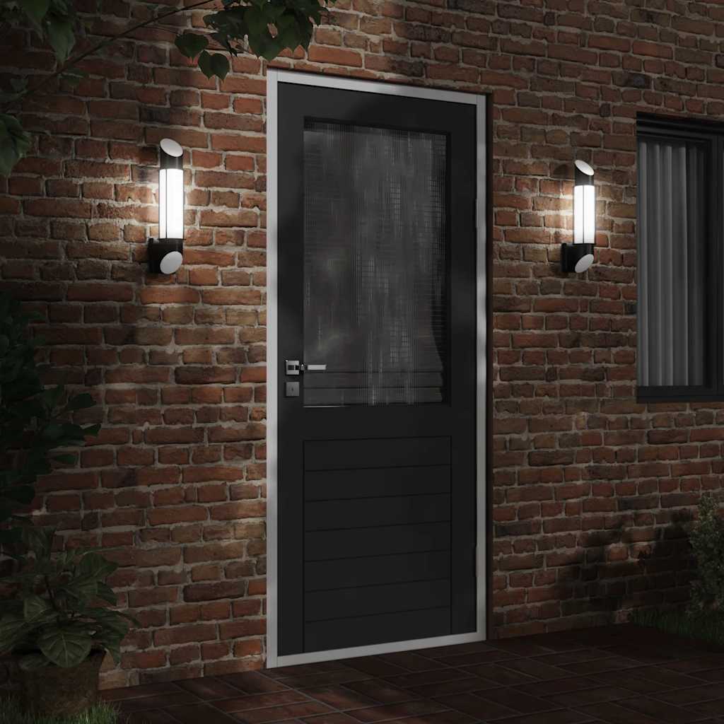 vidaXL Outdoor Wall Light Black Stainless Steel - 53028