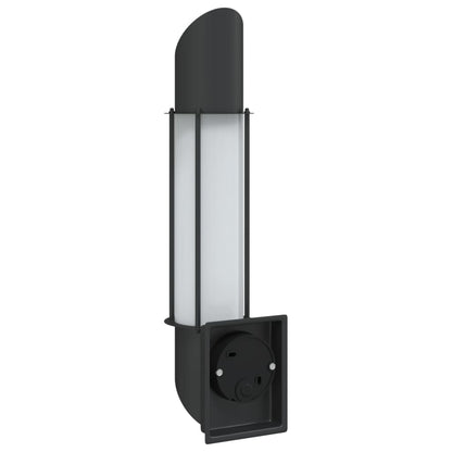 vidaXL Outdoor Wall Light Black Stainless Steel - 53028