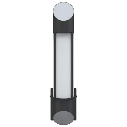 vidaXL Outdoor Wall Lights 2pcs Black Stainless Steel - 53031